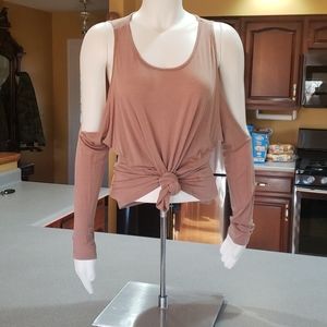 F21 Cold Shoulder Top